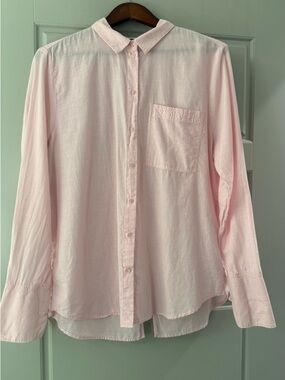 TopShop Light Pink Button-Up Shirt